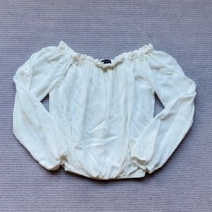 Brandy Melville white cropped blouse